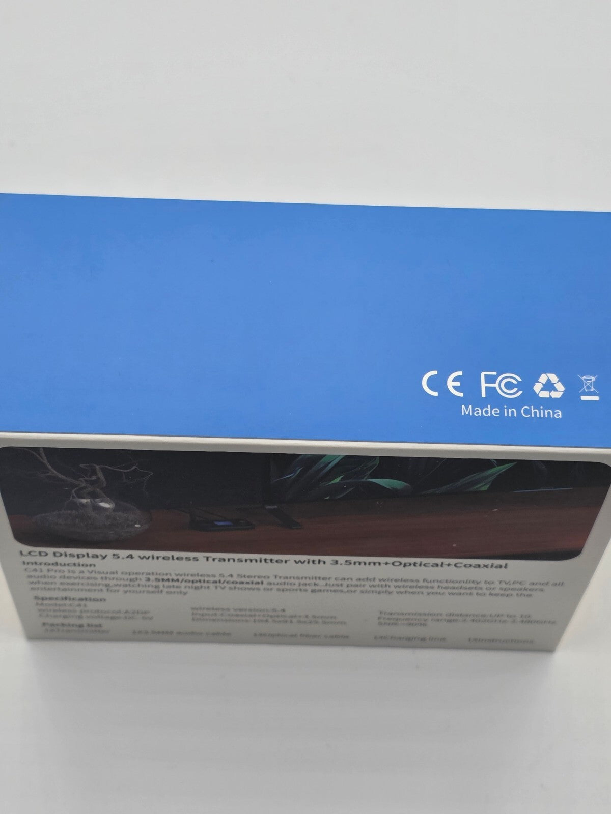 C41 Bluetooth 5.0 Audio Sender Empfänger Optisch Koaxial AUX Cinch Schwarz