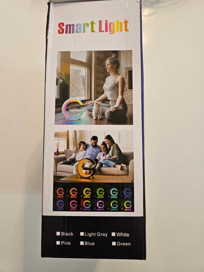 Nachttischlampe mit Ladefunktion, APP control Led Stimmungslicht Tischlampe, EU