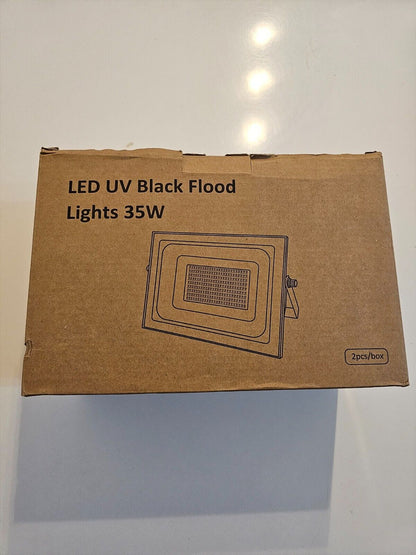 2er 35W LED Schwarzlicht Strahler, UV Fluter mit Fernbedienung, IP66 Wasserdicht