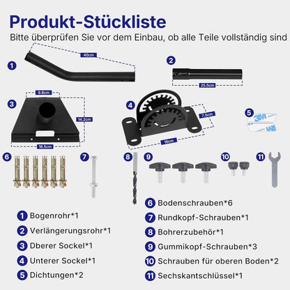 Starlink Gen 3 Halterung 180° Verstellbar V3 Wandhalterung 42cm