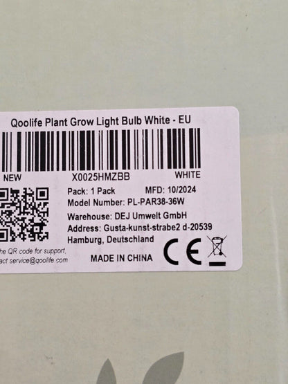 36W LED Pflanzenlampe - Vollspektrum, 6000K, Weiß