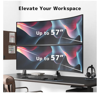 17-57" Monitor Halterung 2 Monitore 20kg VESA 75/100mm