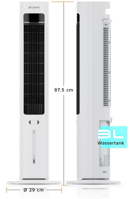 4-in-1 Luftkühler 3L Aromafach Fernbedienung 1600m³/h