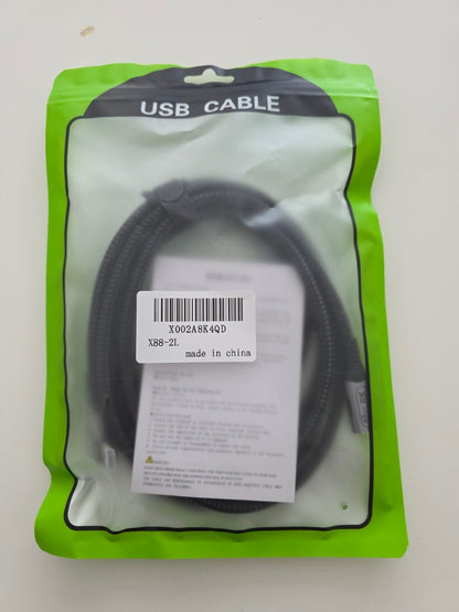 2m USB-C Verlängerungskabel 90° Winkel USB4 40Gbps 240W 8K@60Hz Thunderbolt 4