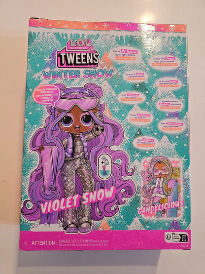 L.O.L. Surprise Tweens Winter Snow Violet Snow mit Farbwechsel-Skiern NEU/OVP