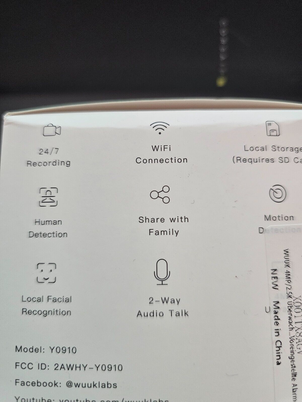 4MP/2.5K Überwachungskamera Aussen/Innen, WLAN Kamera Überwachung, Lokale AI-Ges