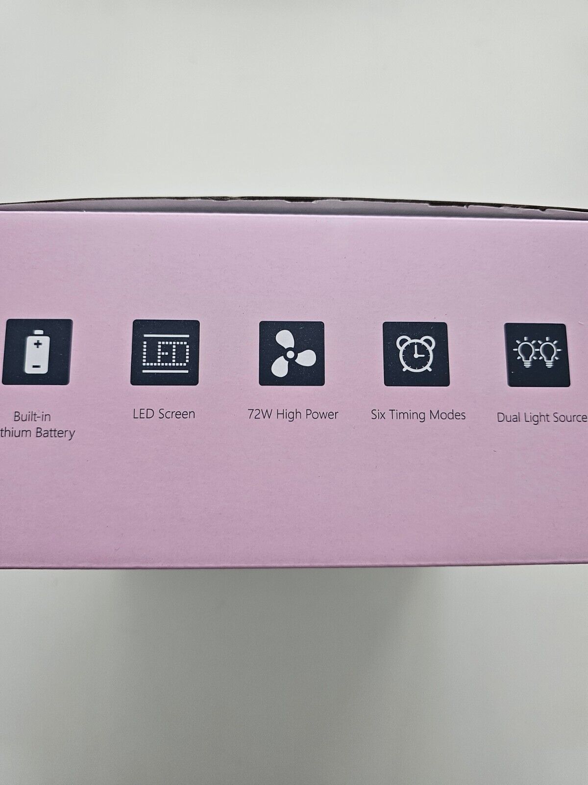 UV-Licht für Nägel, 72W Wiederaufladbare UV-Nagellampe, Schnelle Nägel Trockner