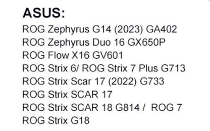 Asus Rog Strix Scar 18 330 W GaN-Laptop-Ladegerät, Asus Rog Strix Scar 3-Port-Co