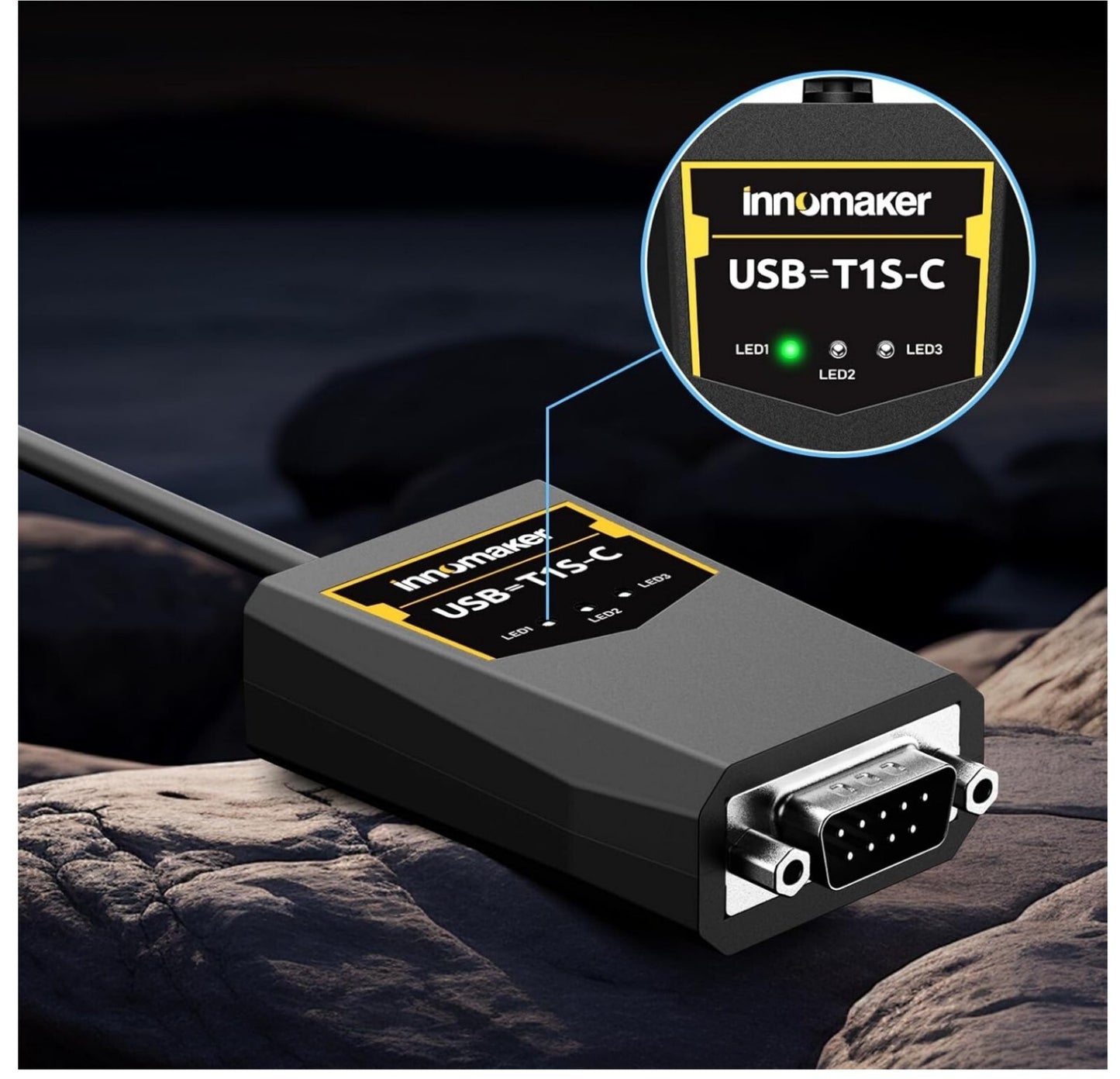 USB-zu-10BASE-T1S Ethernet-Konverter 10 Mbit/s, Windows/Linux, Industriequalität