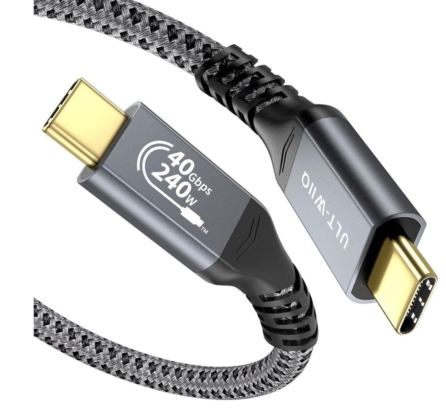 2M USB 4 / Thunderbolt 4 Kabel, 40Gbps USB C Datenkabel, PD 3.1 240W 48V5A