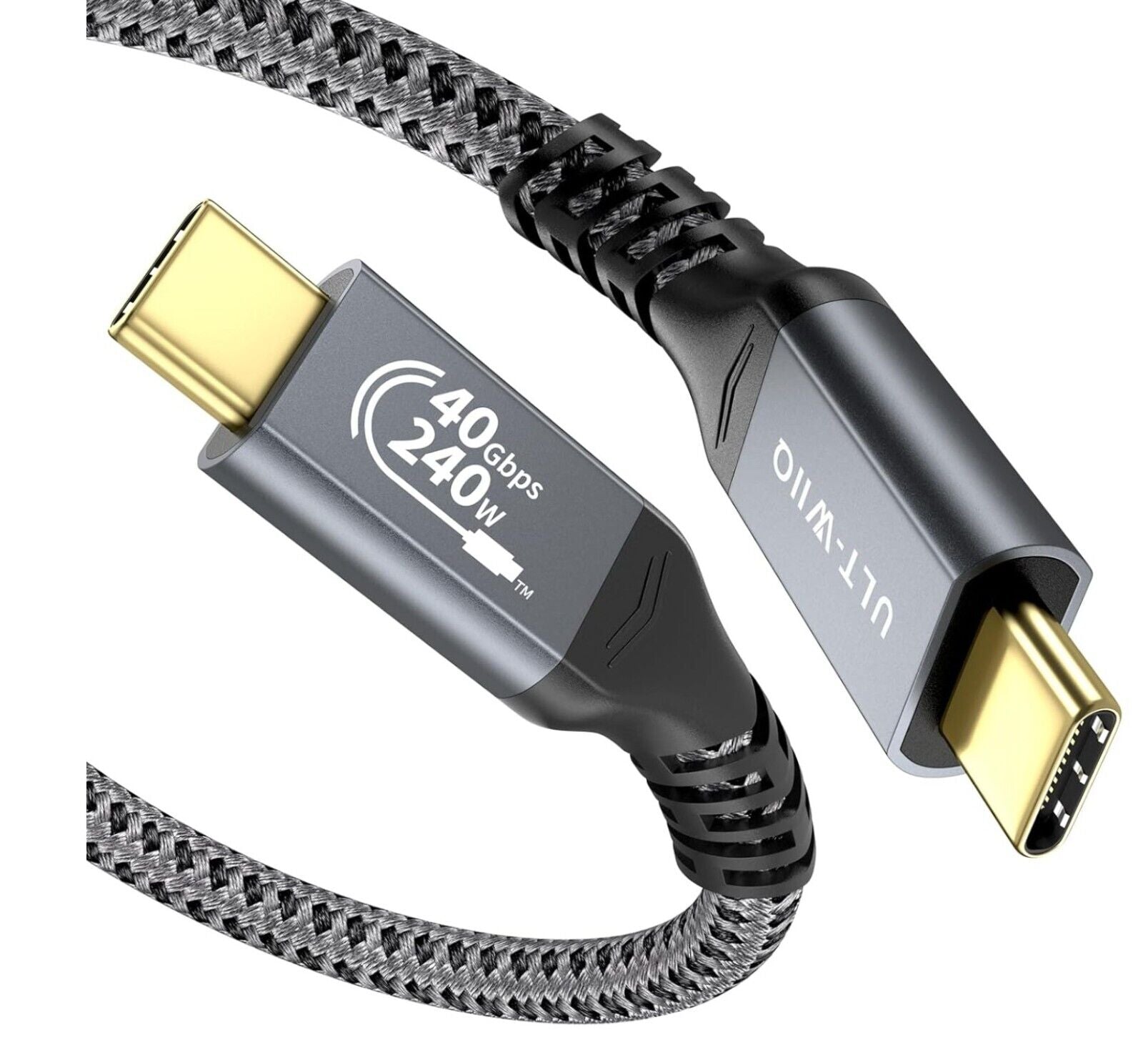 2M USB 4 / Thunderbolt 4 Kabel, 40Gbps USB C Datenkabel, PD 3.1 240W 48V5A