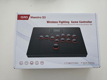 QRD S3 Kabellos Arcade Stick für Nintendo Switch PS4 PS3 Xbox 360 PC Mac Android