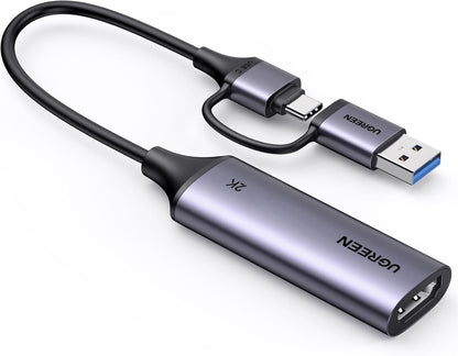 Video Capture Card HDMI auf USB-C/A 4K@30Hz 2K@30Hz Grabber