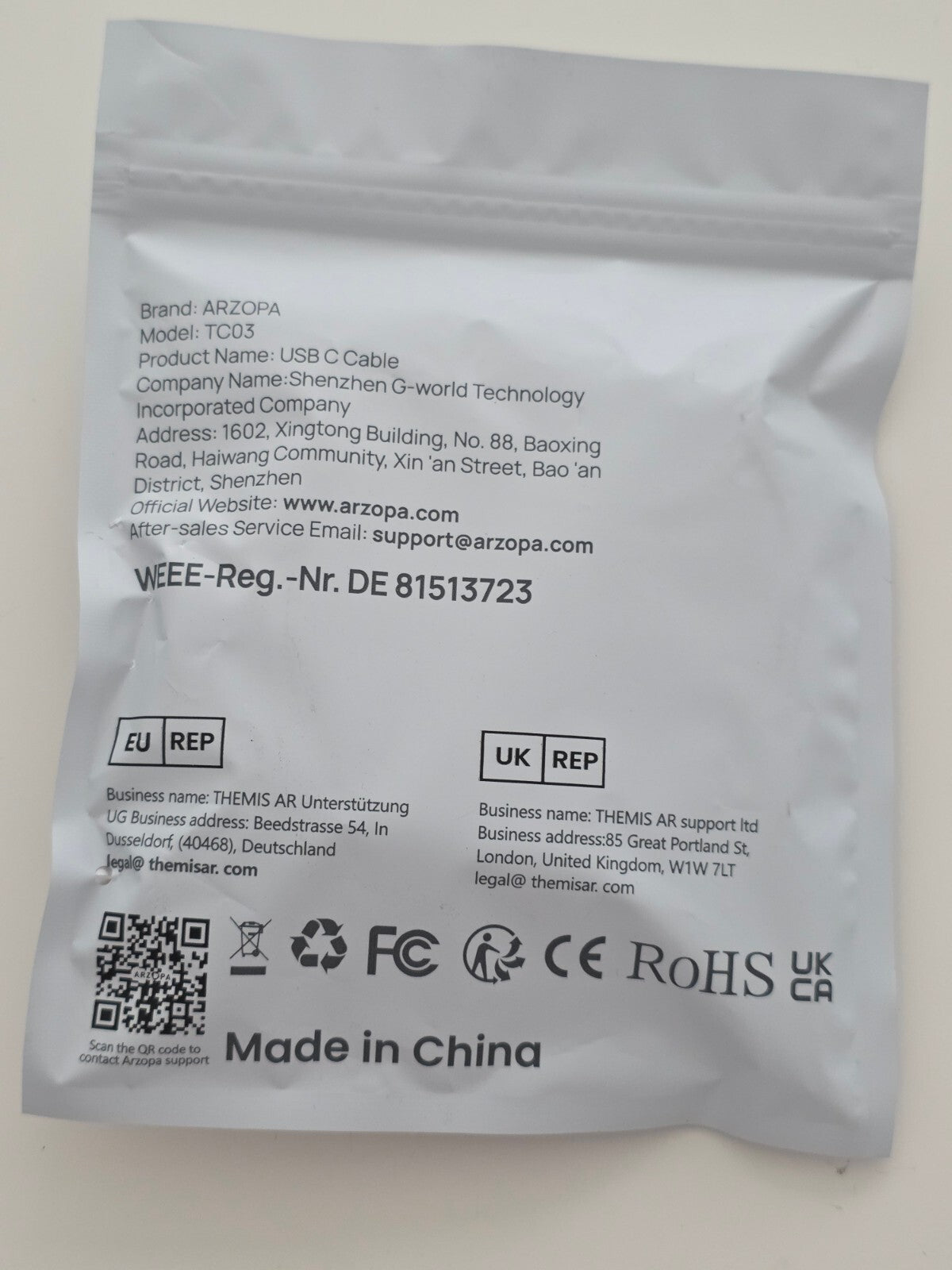 USB-C Kabel 100W PD 10Gbps 90° U-Design 1m Nylon iPhone 16/S24