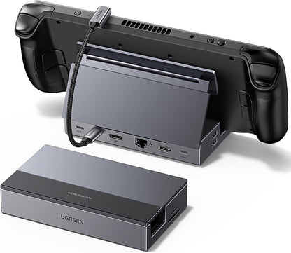 9-in-1 Steam Deck Dock 4K@120Hz DP 10Gbps USB PD 100W Ethernet SD/TF