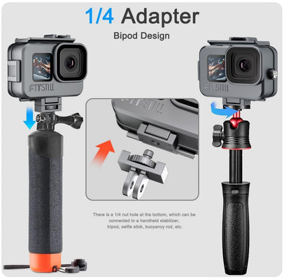 80M Wasserdichtes Gehäuse Aluminium Go Pro Hero13-9