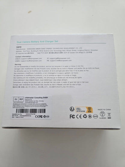 18W Ladegerät + 2x 1750mAh Akku für Insta360 Ace Pro