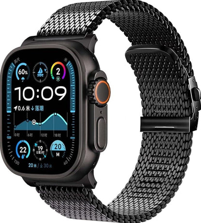 Milanese Armband (2024) Kompatibel Apple Watch 49mm 46mm 45mm 44mm, Ultra 2/Ultr