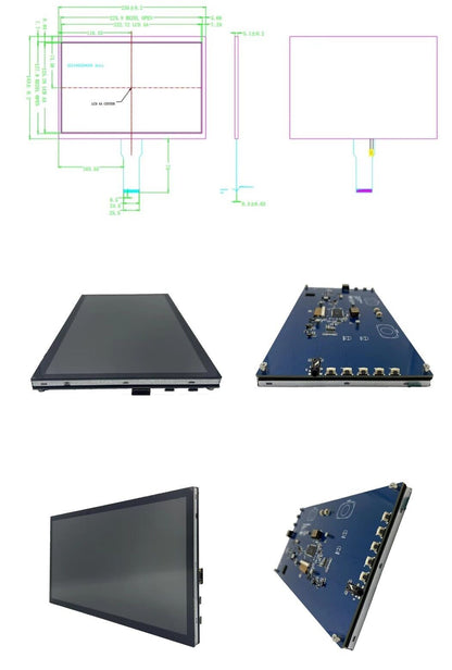 10,1 Zoll IPS RGB HDMI Touchscreen Modul 1024x600 für Raspberry Pi