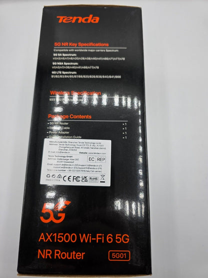 5G NR Router – Schnelles Internet für Zuhause Wi-Fi 6 AX1500
