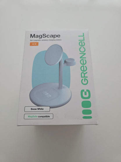 MagScape 3-in-1 MagSafe Ladeständer iPhone Watch AirPods Weiß