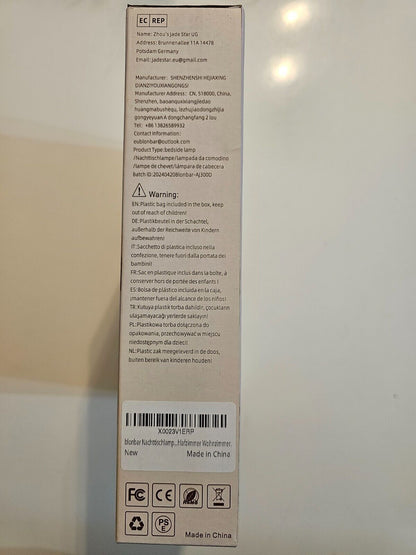 Nachttischlampe mit Wake Up Licht, 3 Stufige Helligkeit Touch Dimmbar, 2 Wecker,