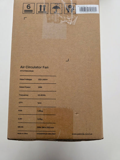 18cm Tischventilator 3 Stufen 100° Neigung Leise Schwarz