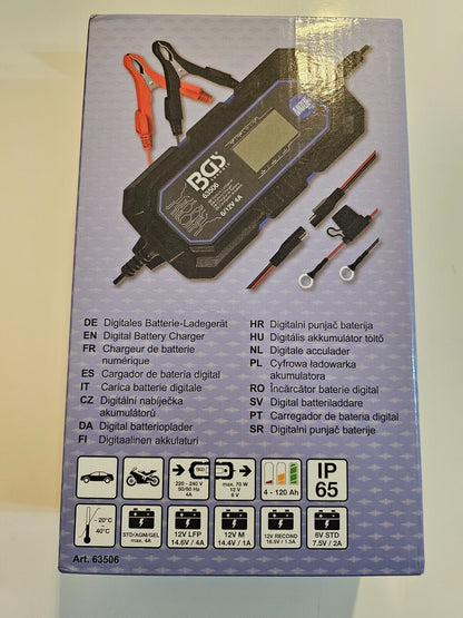 BGS 63506 | Digitales Batterie-Ladegerät | 6/12 V | 4 A