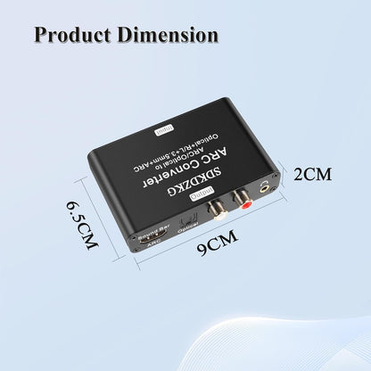 192KHz DAC HDMI ARC Audio Extraktor Adapter 5.1CH SPDIF RCA 3.5mm