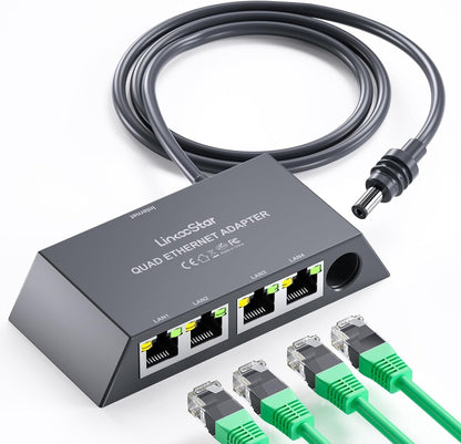 Starlink Ethernet Adapter Splitter Gen 3/Mini 1 zu 4 RJ45 1000Mbps