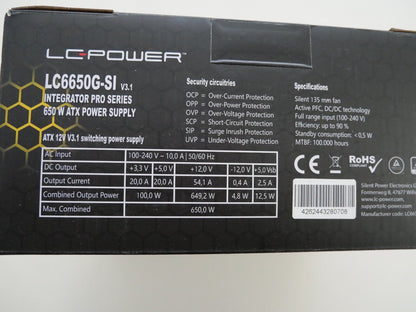 Integrator - Pro 650W ATX V3.1 Netzteil - 80 Plus Gold OCP OPP SCP SIP UVP