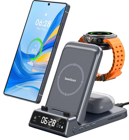 3in1 Wireless Charger für Samsung S25/Watch/Buds