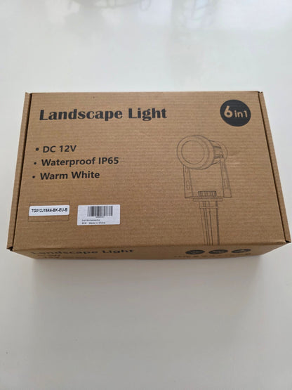 Set LED Gartenstrahler IP65 Warmweiß 21m Kabel Erdspieß 18W