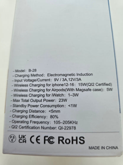 3in1 Mag-Safe Ladestation für iPhone 16 & Apple Watch