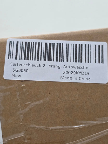 60M Gartenschlauch – 3-Lagiger Latex, Knickfrei, 10-Funktions-Sprühdüse