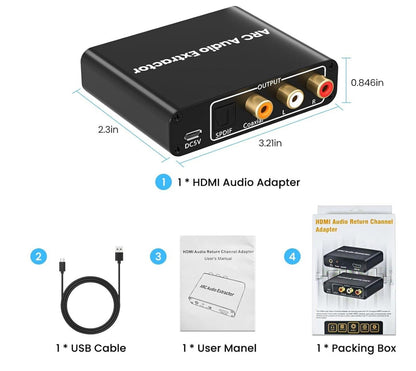 HDMI ARC Adapter – Audio Converter für HDTV, Soundbar & Verstärker
