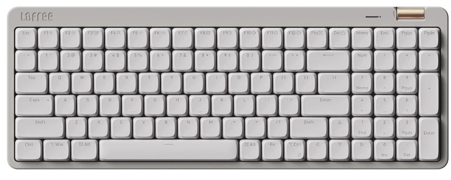 Low Profile Mechanische, Swappable Wiederaufladbare Kabellose Tastatur QWERTY
