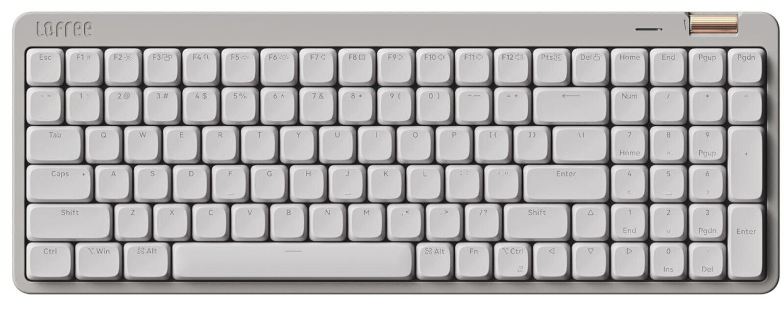 Low Profile Mechanische, Swappable Wiederaufladbare Kabellose Tastatur QWERTY