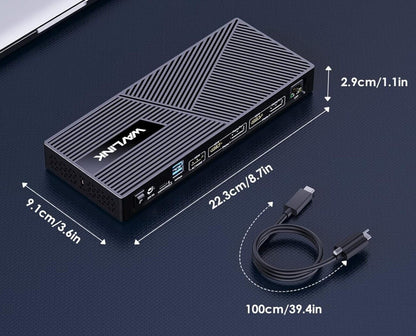 Triple Display Docking Station mit 100W PD, 15-in-1 USB-C Laptop Dockingstation