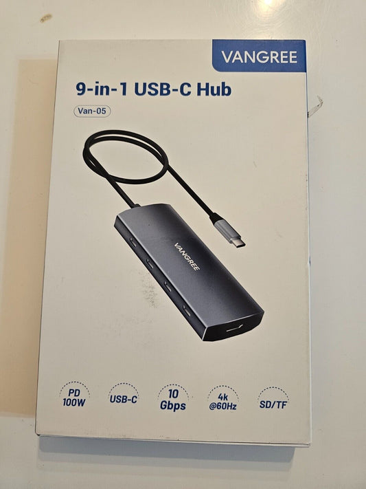 USB C Hub 10Gbps, 3 USB-C 3.2 Ports, 4K @ 60Hz HDMI, 100W PD, 2 USB 3.0 & SD/TF