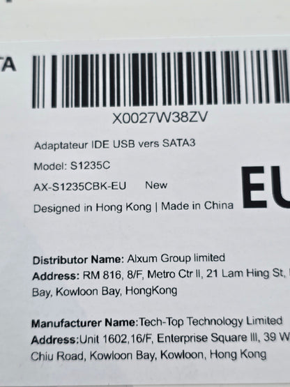 IIDE/SATA Adapter USB-C 5Gbps mit Offline-Klon, für 2.5"/3.5" HDD/SSD