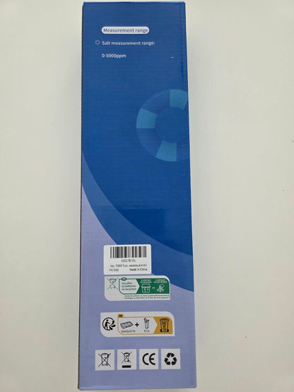 Pool Salzgehalt Testthermometer 5m Sonde LED LCD 2700-3400ppm