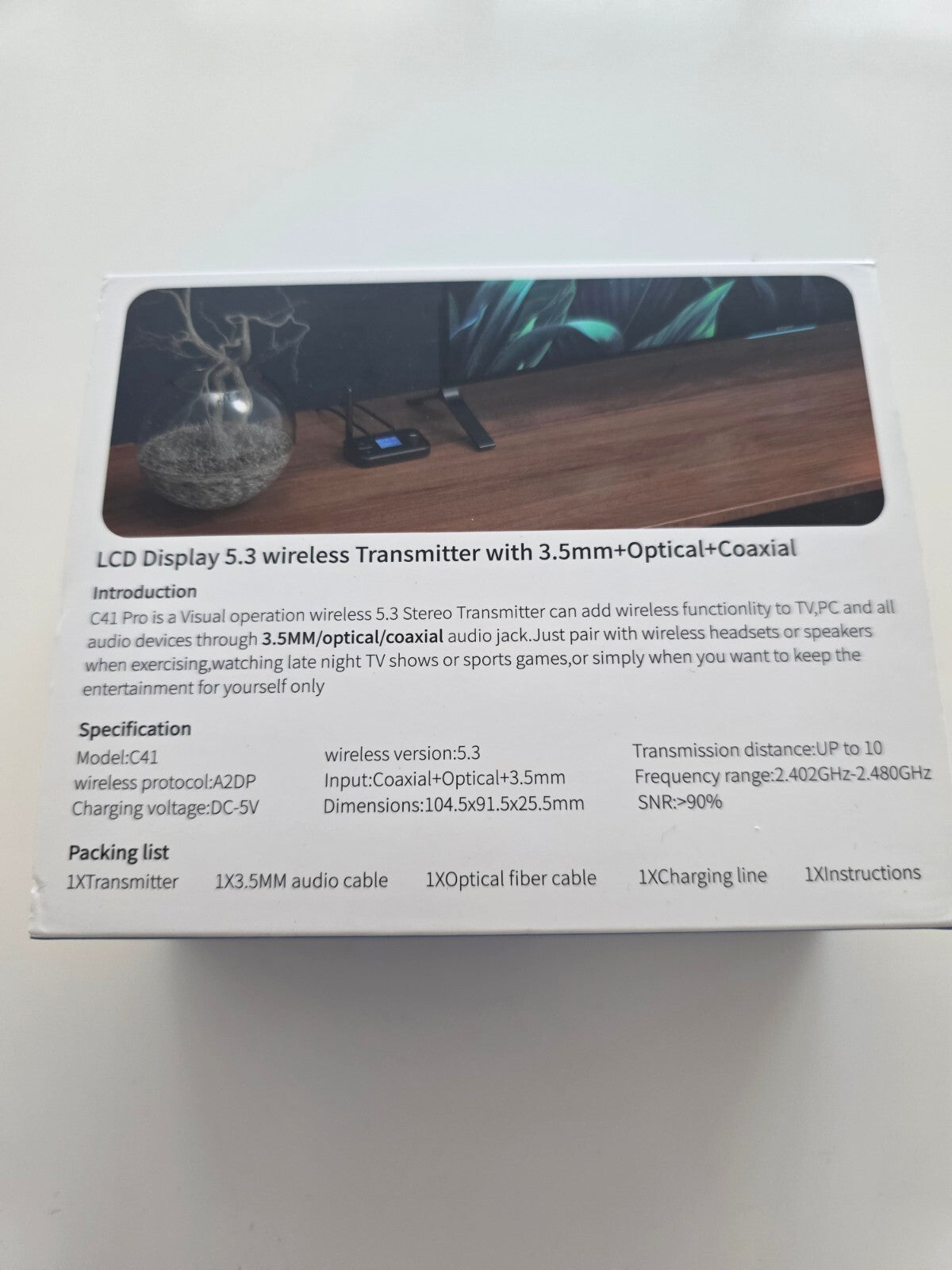 3-in-1 Bluetooth 5.3 Adapter Sender Empfänger AUX/RCA/TF