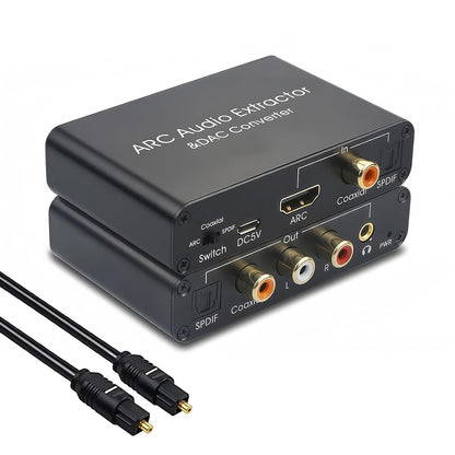 HDMI ARC Audio Extractor DAC 192kHz 5.1 Kanal SPDIF RCA 3.5mm