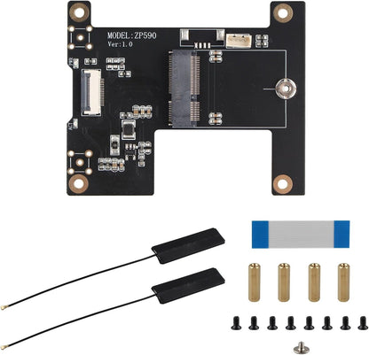 ZP590B PCIe WiFi7 Adapter für Raspberry Pi 5 M.2 E-Key TPU