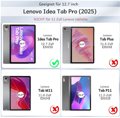 Tastatur Hülle für Lenovo Idea Tab Pro 12.7" 2025 Touchpad & 7-Farben-Beleuchtun