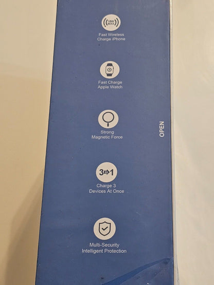 3 in 1 Ladestation Apple Watch und iPhone, Qi2 zertifizierter 15W Mag-Safe Ladeg