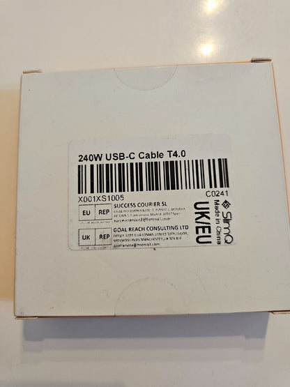 USB Typ-C auf USB Typ-C USB-C-Kabel, 40 Gbit/s, 240 W, 8K/60 Hz, Kabel kompatibe