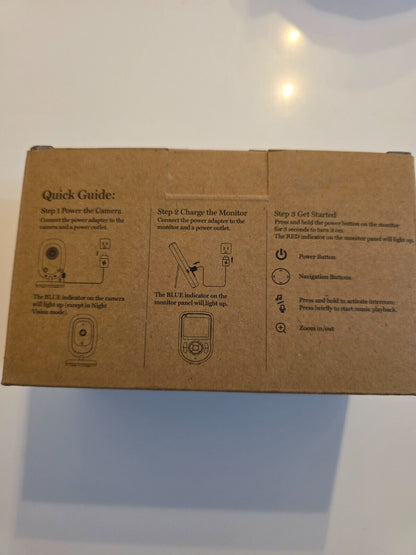 Babyphone mit Kamera 2,8 Zoll 720p IPS, Ohne WLAN, 1000ft Reichweite