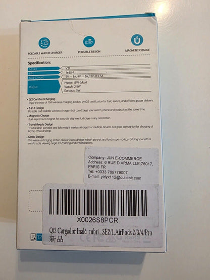 Qi2 3-in-1 Magnetische Ladestation - Für Apple iPhone, Watch & AirPods